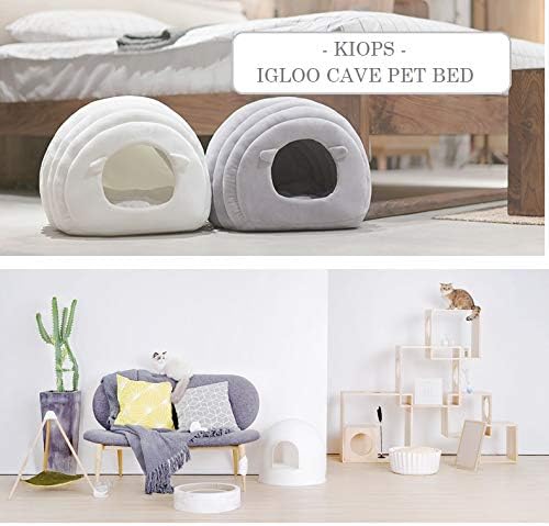 Plush Covered Pet Cave Bed