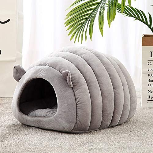 Plush Covered Pet Cave Bed
